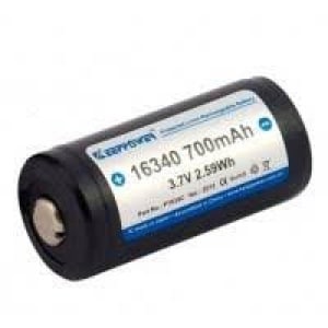 KeepPower CR123 3,7V 700mAh Li-ion akkumulátor védelemmel
