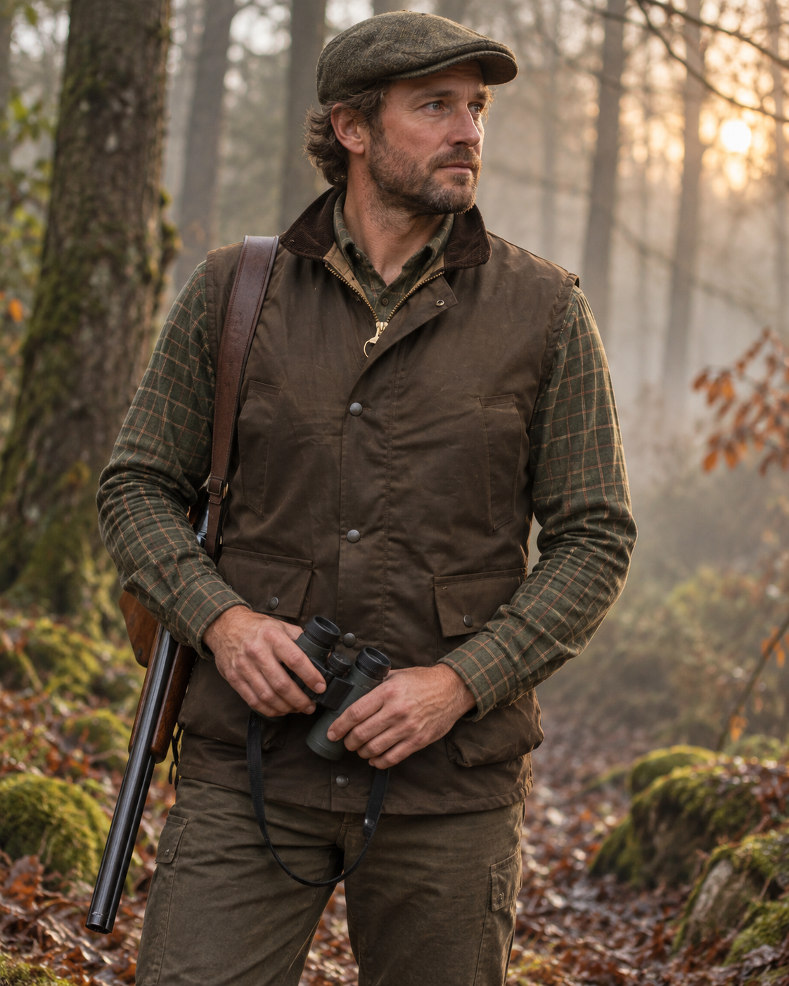 Walker and Hawkes – Winchester waxos mellény – BARNA