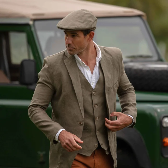 Férfi Baird McNutt Irish Linen Banbridge Zakó - Image 7