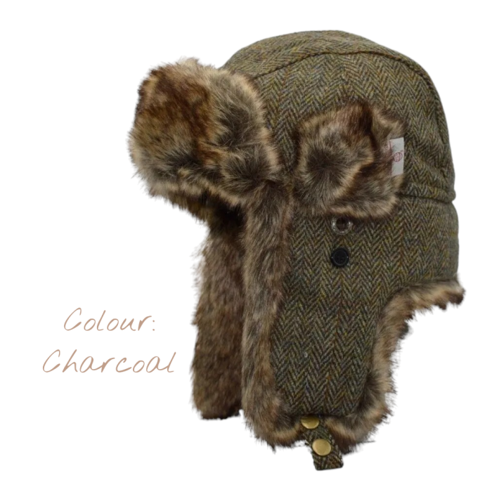 Walker & Hawkes – Harris Tweed Charles Trapper Hat - Image 7
