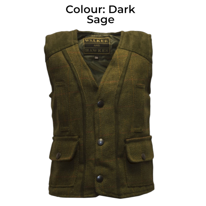 Baby Kids’ Derby Tweed Blakeson Gilet – Klasszikus tweed mellény a legkisebbeknek - Image 5