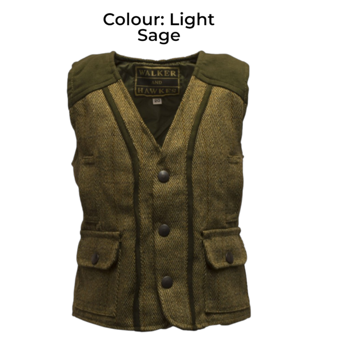 Baby Kids’ Derby Tweed Blakeson Gilet – Klasszikus tweed mellény a legkisebbeknek - Image 4