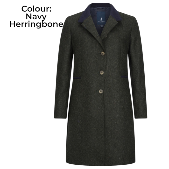 Jack Murphy Isabella Tweed Overcoat – női tweed kabát - Image 9