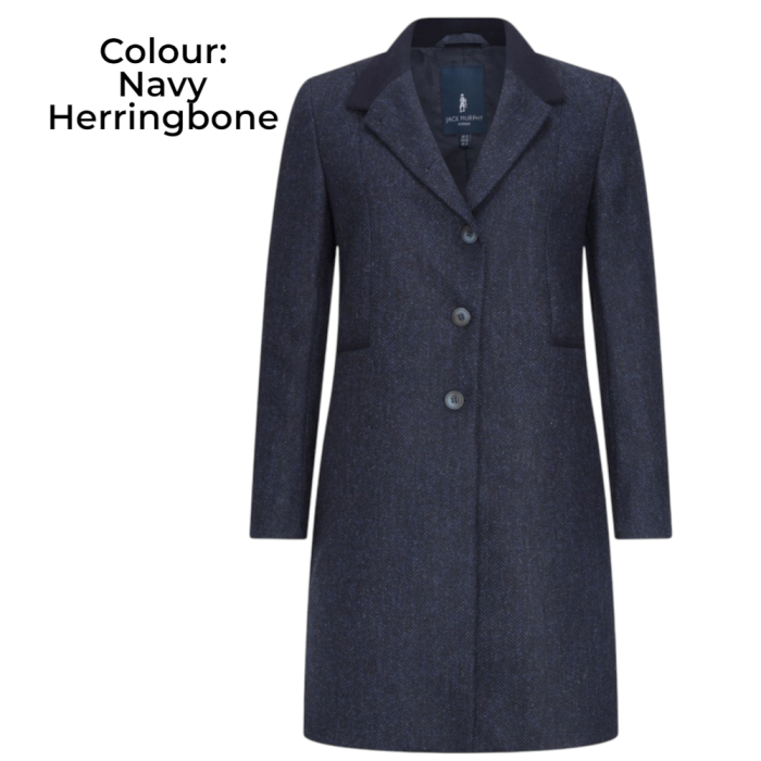 Jack Murphy Isabella Tweed Overcoat – női tweed kabát - Image 8