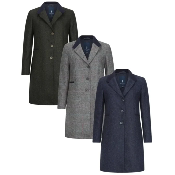 Jack Murphy Isabella Tweed Overcoat – női tweed kabát