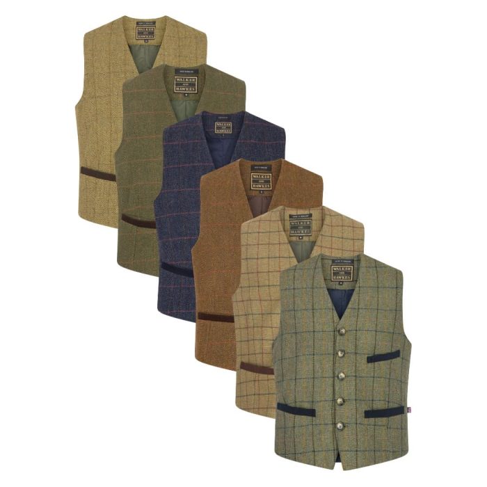 Walker & Hawkes Derby Tweed Alcott férfi mellény