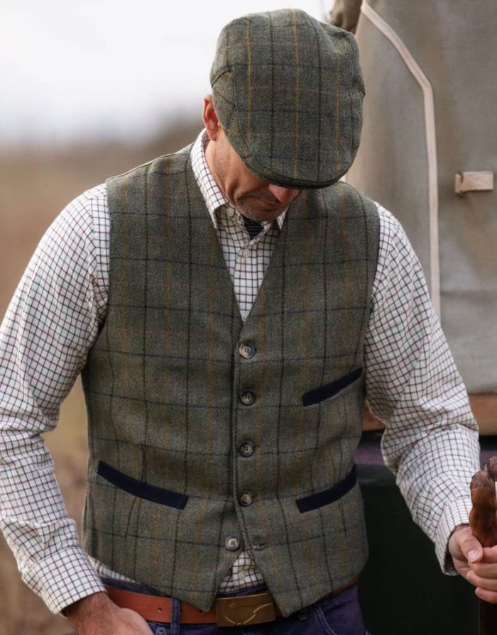 Walker & Hawkes Derby Tweed Alcott férfi mellény - Image 2