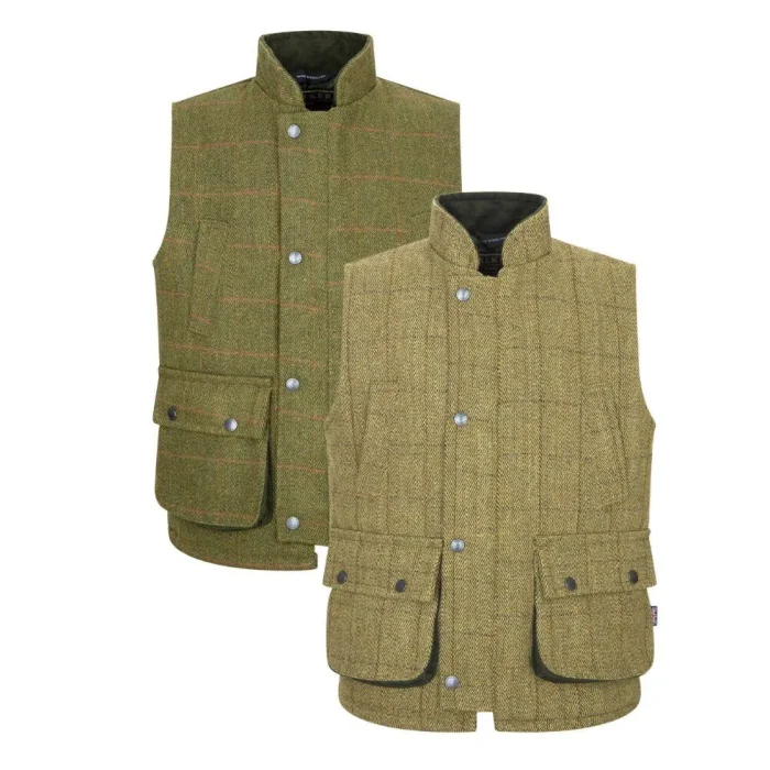 Children’s Derby Tweed Greyson Shooting Gilet – Strapabíró tweed mellény gyerekeknek