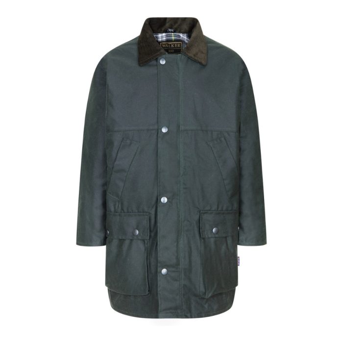 Kids’ Wax Padded Hudson Jacket – Klasszikus brit viaszolt pamut kabát gyerekeknek - Image 5