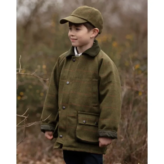 Children’s Derby Tweed Noah Shooting Jacket – Klasszikus tweed stílus gyerekeknek - Image 3