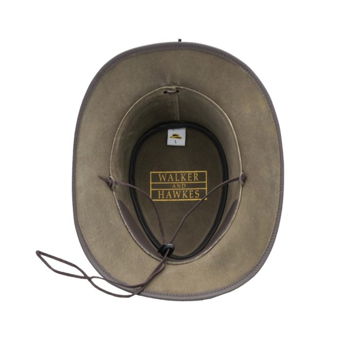 Walker & Hawkes Leather Cowhide Outback vízálló kalap - Image 5