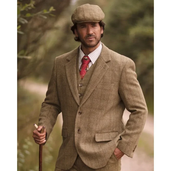 Férfi Windsor Derby Tweed Country Zakó - Image 5