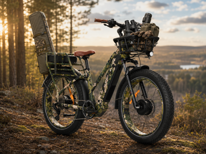 Vadász Terep eBike fatbike vadász felszereléssel