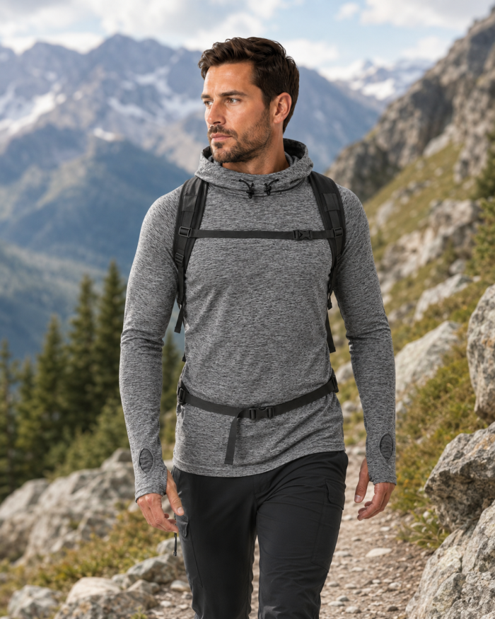Tactical kámzsagalléros felső túrához és outdoor használathoz