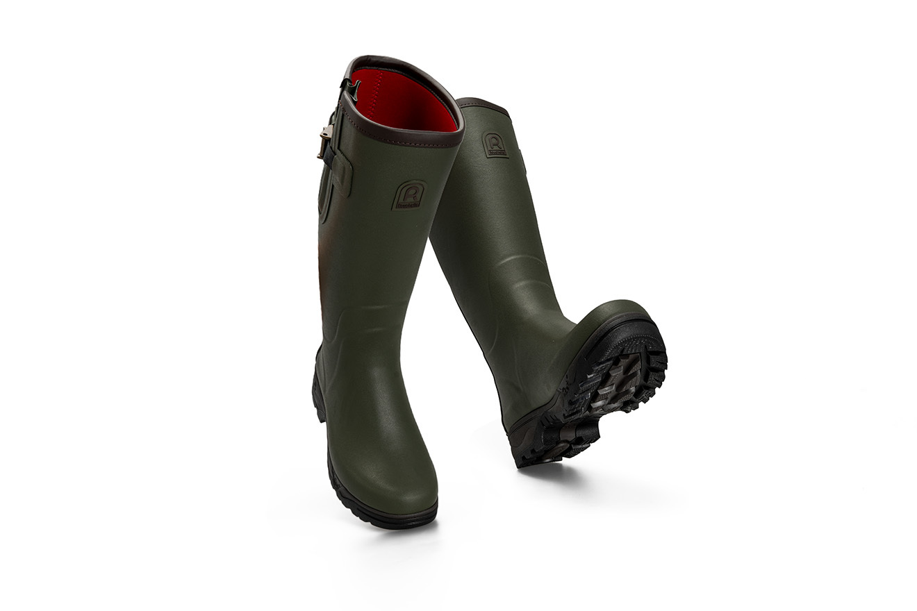 Rouchette VENEUR NEO 4 mm neoprénes, állítható szárú vadászcsizma – khaki