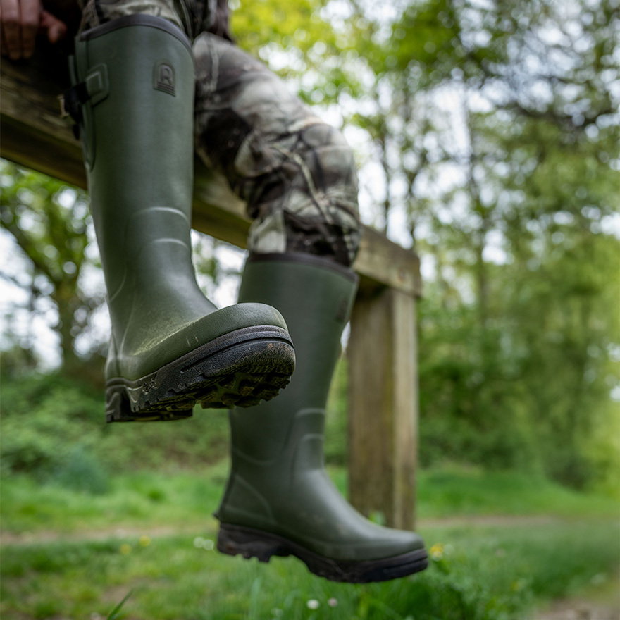 Rouchette VENEUR NEO 4 mm neoprénes, állítható szárú vadászcsizma – khaki - Image 2