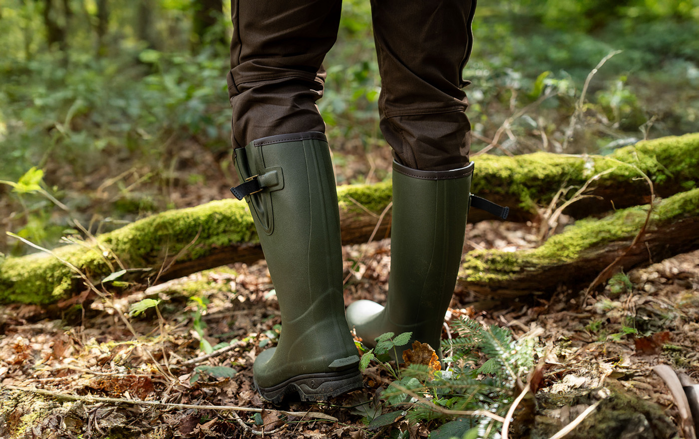 Rouchette VENEUR NEO 4 mm neoprénes, állítható szárú vadászcsizma – khaki - Image 3