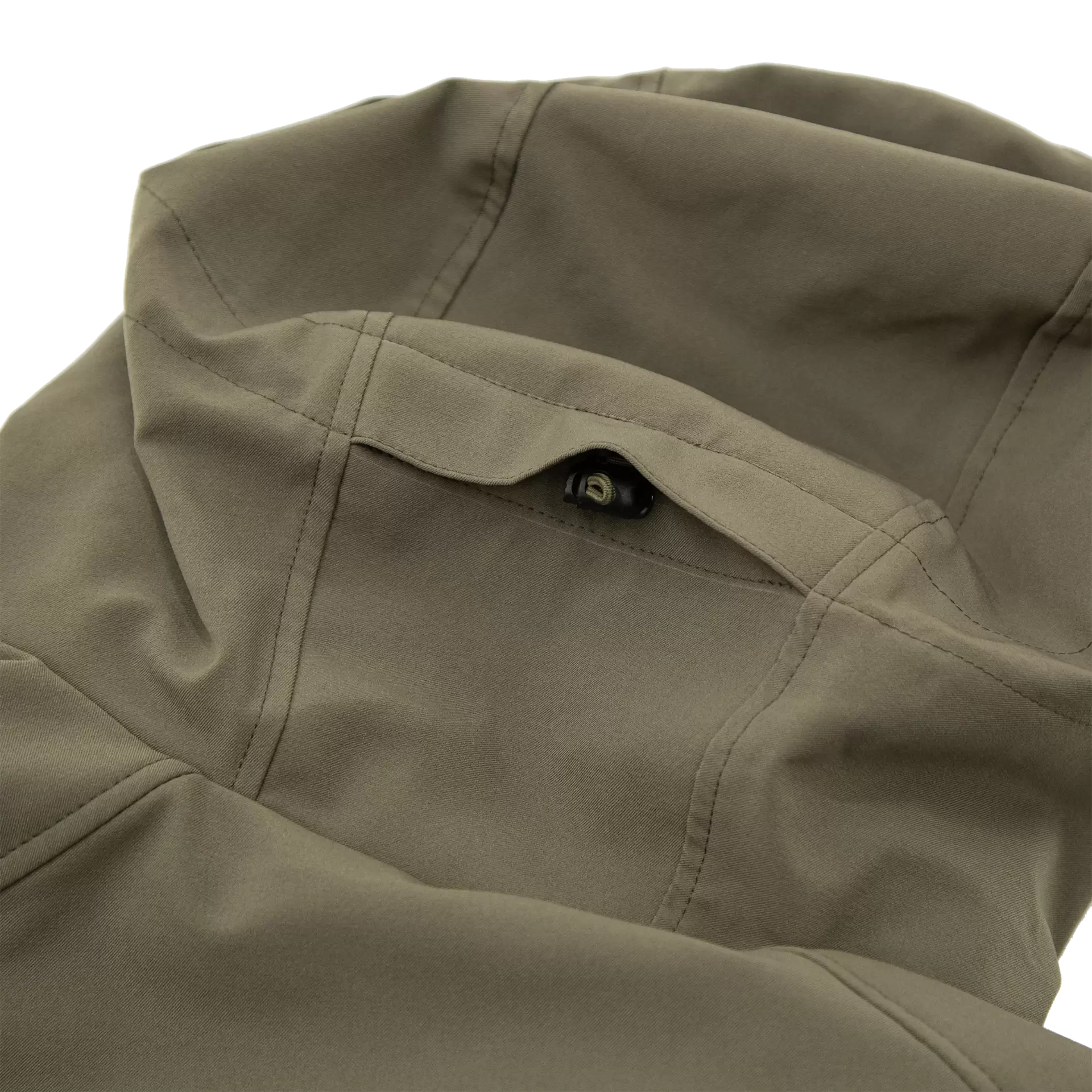 Carinthia Loftshell® Climate merinó béléses outdoor kabát – Olíva – gyári termékfotó 15