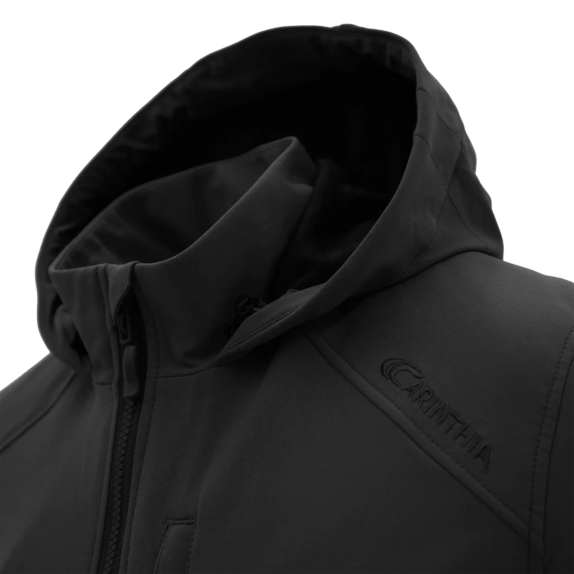 Carinthia Loftshell® Climate merinó béléses outdoor kabát – Fekete – gyári termékfotó 5