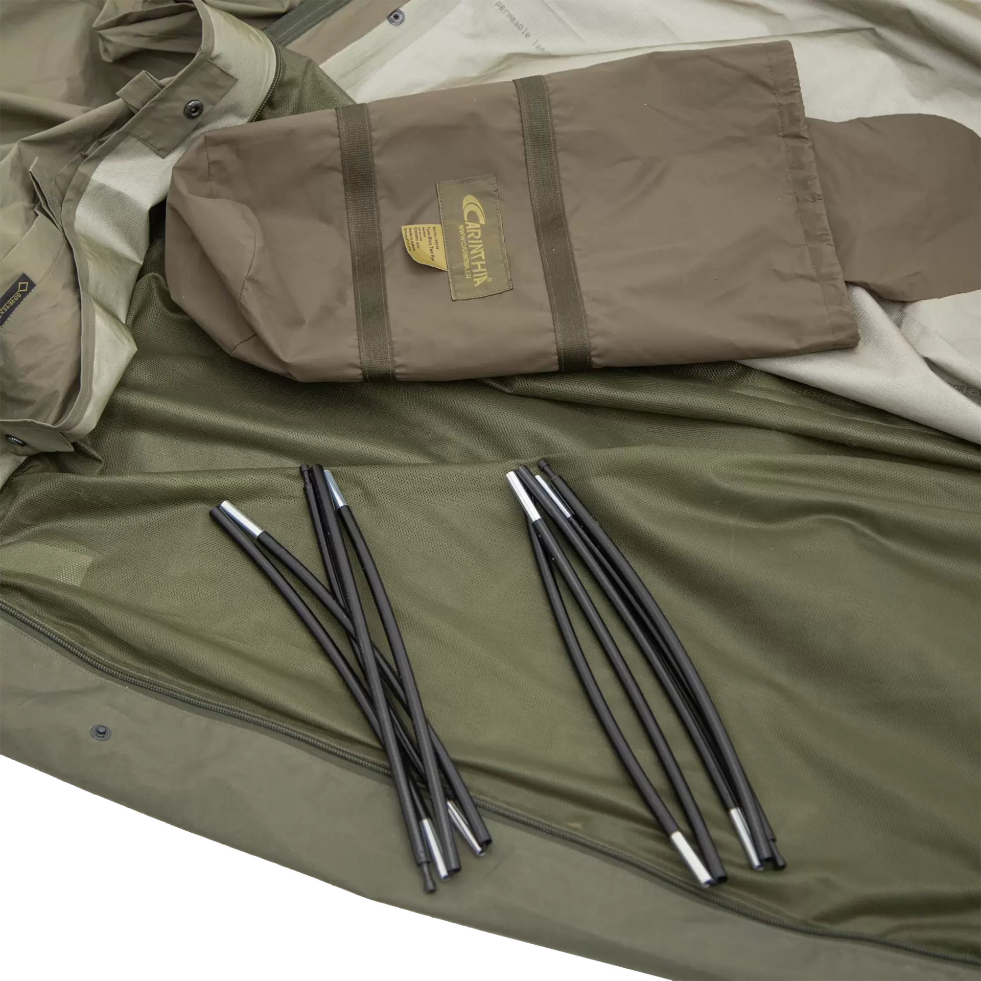 Carinthia Micro Tent Plus egyszemélyes GORE-TEX® bivaksátor – Olíva – gyári termékfotó 9