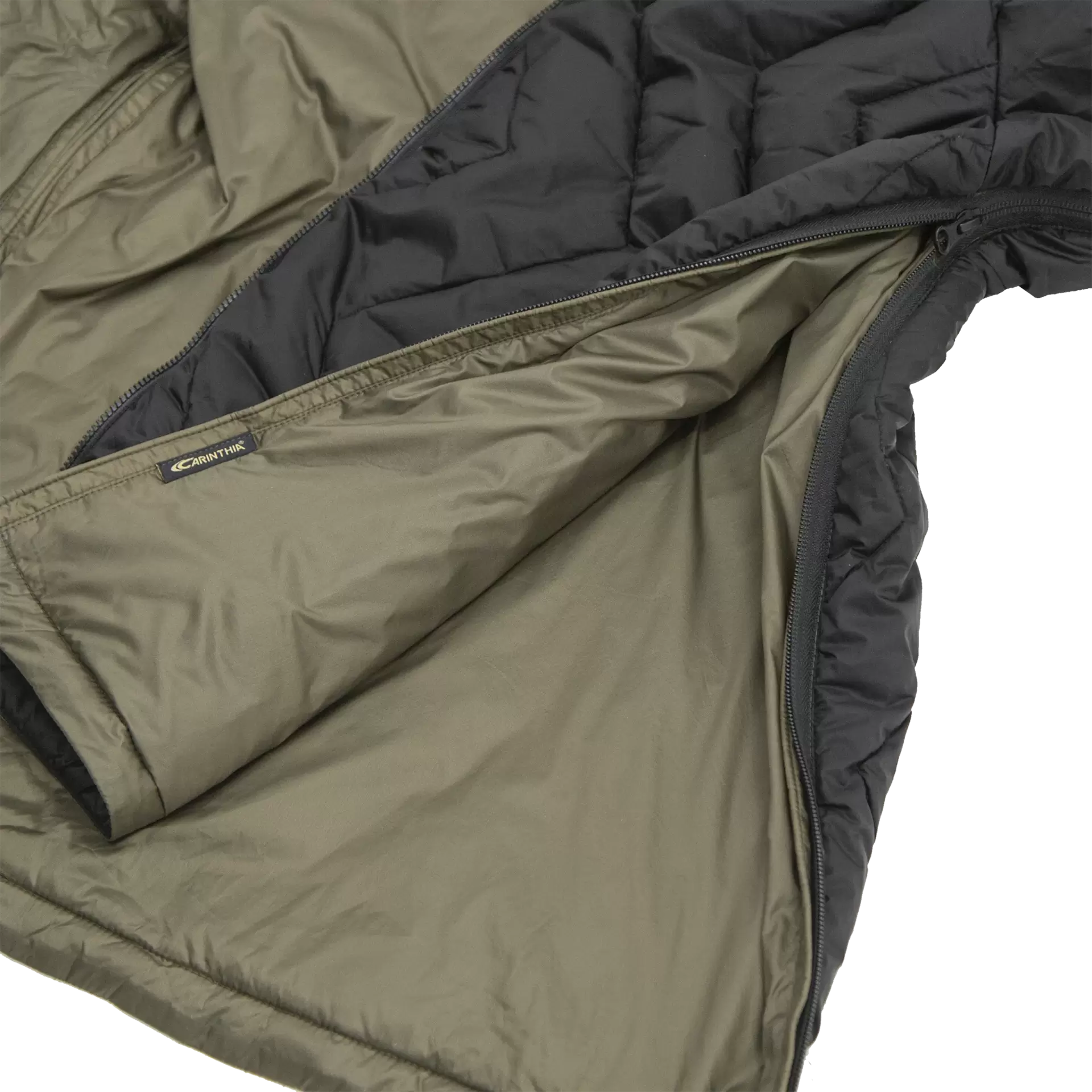 Carinthia G-LOFT® T2D Jacket – kifordítható Turn2Dry kabát – Olíva / fekete – gyári termékfotó 3