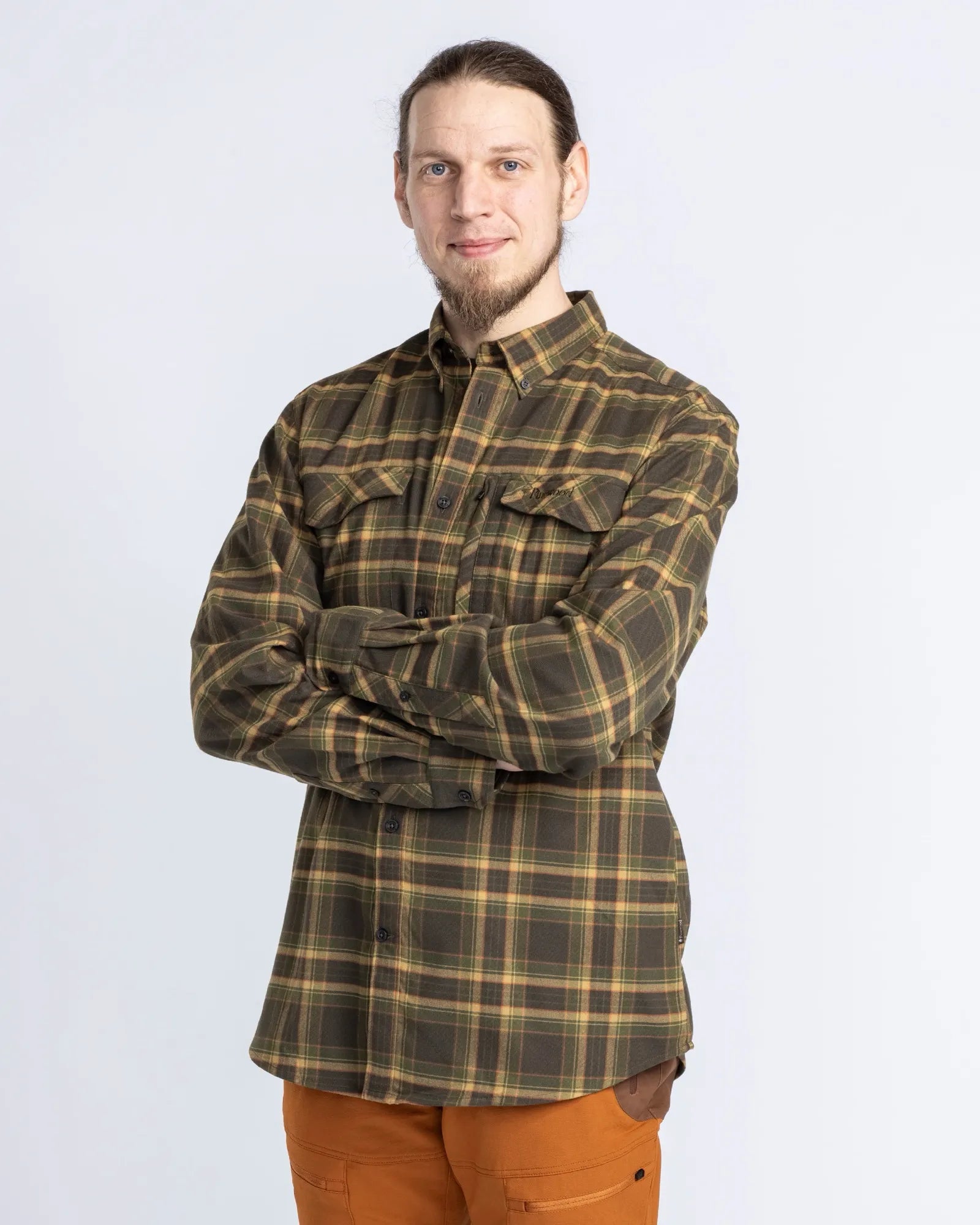 Abisko Hiking Flannel Shirt M´s – Moss Green (135) – 5225