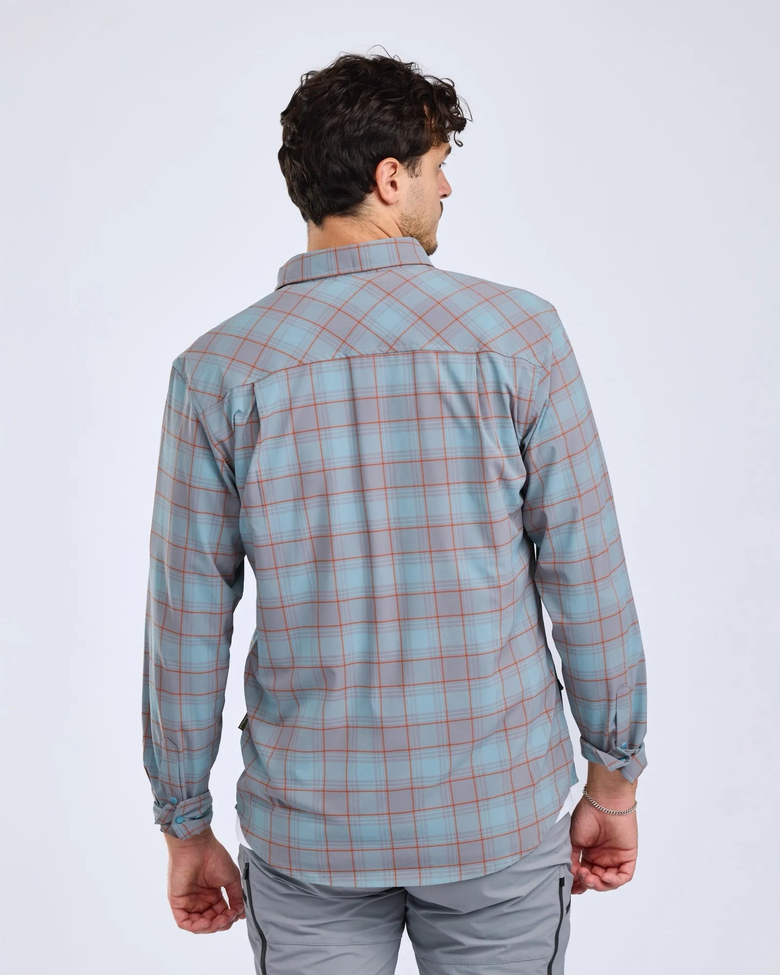 Abisko Trekking InsectSafe L/S Shirt M's – Aqua Grey (467) – 5222