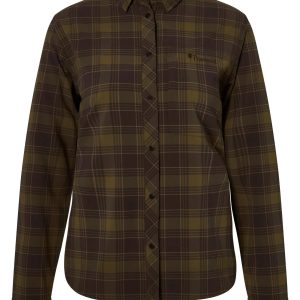 Abisko Trekking InsectSafe L/S Shirt W's – D.Olive/D.Sandstone (778) – 3222