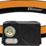 Blaser HT 300 fekete fejlámpa narancssárga fejpánttal