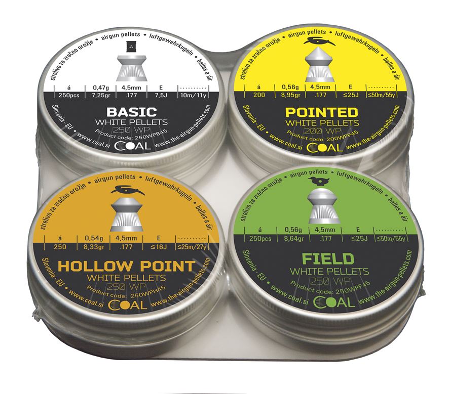 COAL 4 PACK x 250 pcs. pellets-A – gyári termékkép