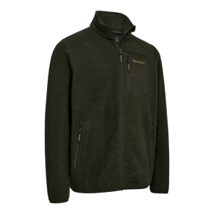 Deerhunter ATLAS puha férfi polár vadászkabát 5131 – Forest Green – erdőzöld (361) – elölnézet