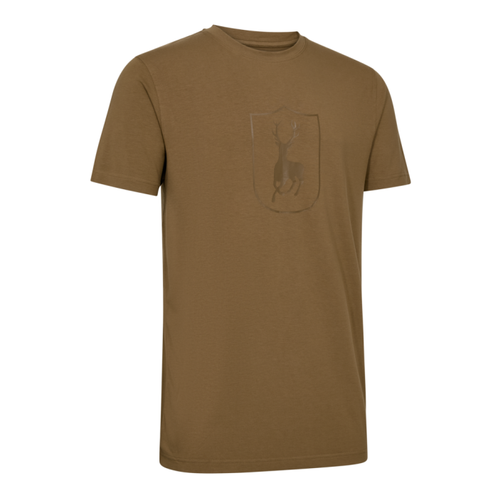 Deerhunter BAMBOO bambuszviszkóz rugalmas póló – 8685 – Butternut – dióbarna (347) – elölnézet