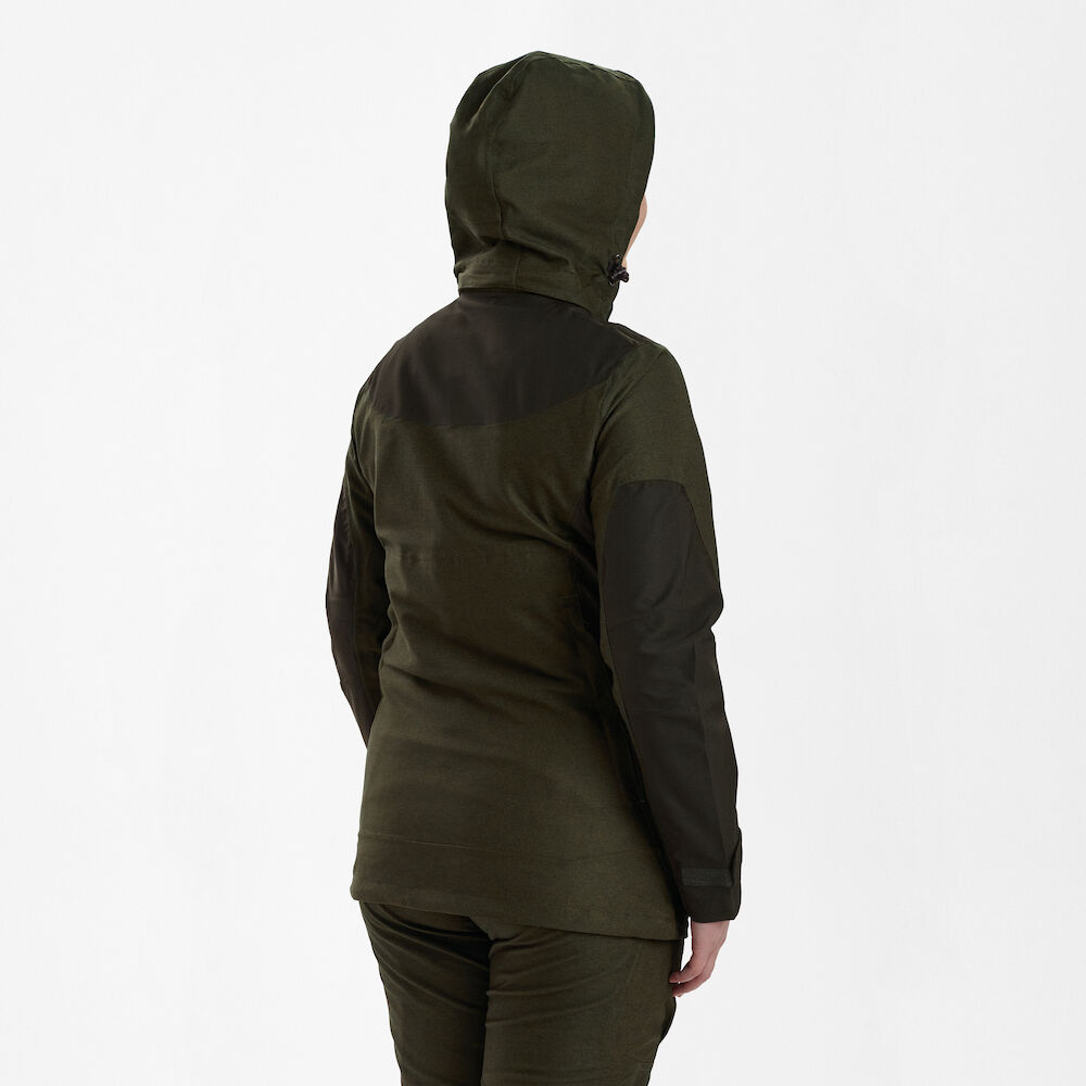 Deerhunter CHASSE kabát – női – 5747 – Olive Night melange – sötét olívazöld melír (365) – hátulnézet