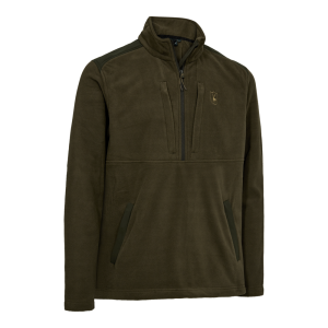 Deerhunter CLIMATE ½-Zip férfi polárfelső 37.5® technológiával 5804 – Hunter Green – vadászzöld (325) – elölnézet