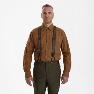 Deerhunter COMBI nadrágtartó gombhoz és csipeszhez 8459 – Walnut – dióbarna (552) – elölnézet