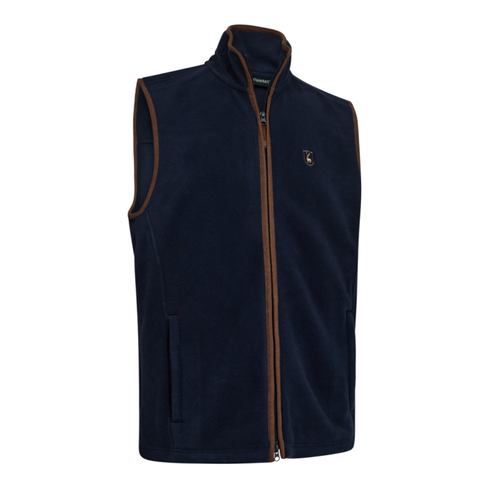 Deerhunter CUMBRIA Fleece klasszikus polár vadászmellény – 4637 – Dark Blue – sötétkék (786) – elölnézet
