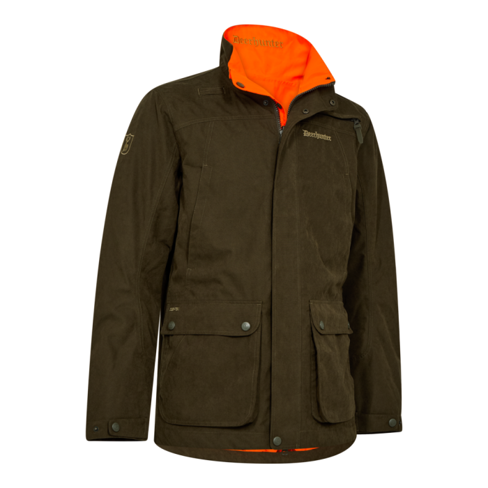 Deerhunter EAGLE Reversible Jacket – kifordítható vízálló férfi vadászkabát – 5788 – Tarmac Green – szürkészöld (379) – elölnézet