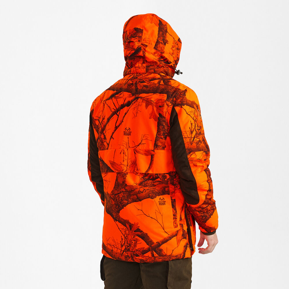 Deerhunter EAGLE Winter Jacket – bélelt vízálló férfi téli vadászkabát – 5785 – REALTREE EDGE® ORANGE (73) – hátulnézet