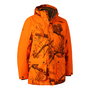 Deerhunter EAGLE Winter Jacket – tanúsított bélelt vízálló férfi vadászkabát – 5787 – REALTREE EDGE® ORANGE (83) – elölnézet
