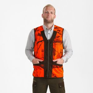 Deerhunter EAGLE mintás STORMLINER® vadászmellény – 4785 – REALTREE EDGE® ORANGE (73) – elölnézet