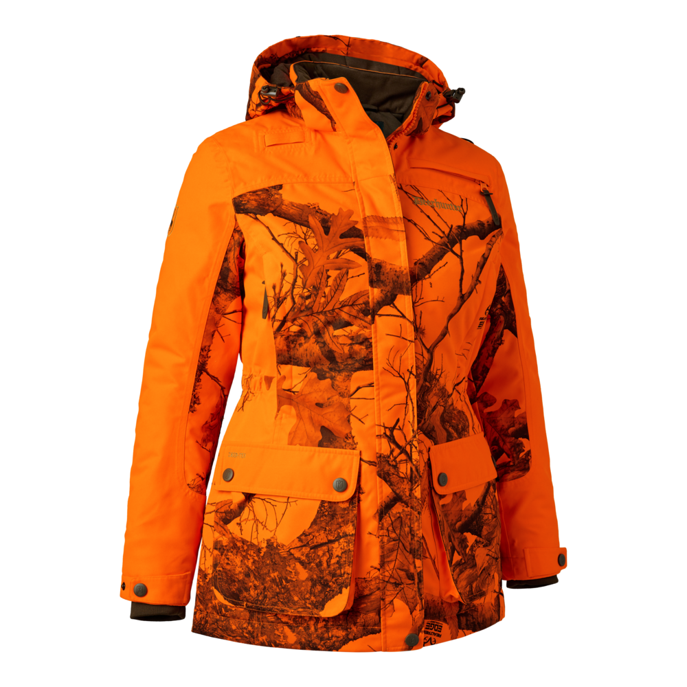 Deerhunter EAGLE téli kabát – női – 5958 – REALTREE EDGE® ORANGE (83) – elölnézet
