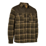 Deerhunter ELBERT Padded Shirt Jacket – bélelt férfi flanel ingkabát – 5684 – Brown Check – barna kockás (55684) – elölnézet