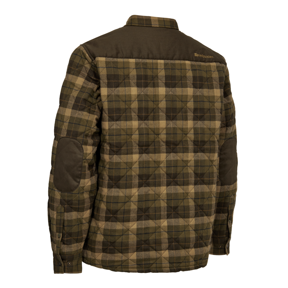 Deerhunter ELBERT bélelt flanel ingkabát – ifjúsági – 5944 – Brown Check – barna kockás (55684) – hátulnézet
