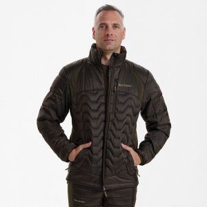 Deerhunter EXCAPE Quilted Jacket – steppelt bélelt férfi vadászkabát – 5544 – Art Green – zöld (376) – elölnézet