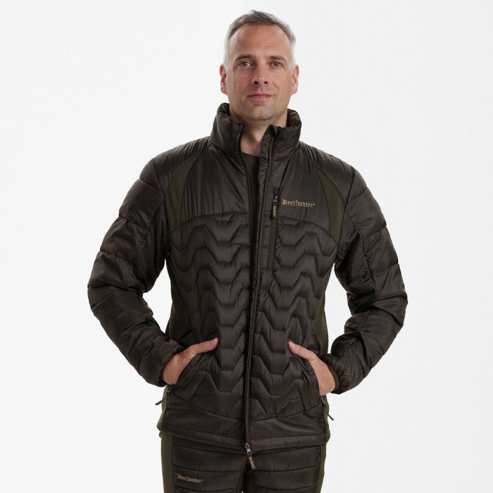 Deerhunter EXCAPE Quilted Jacket – steppelt bélelt férfi vadászkabát – 5544 – Art Green – zöld (376) – elölnézet
