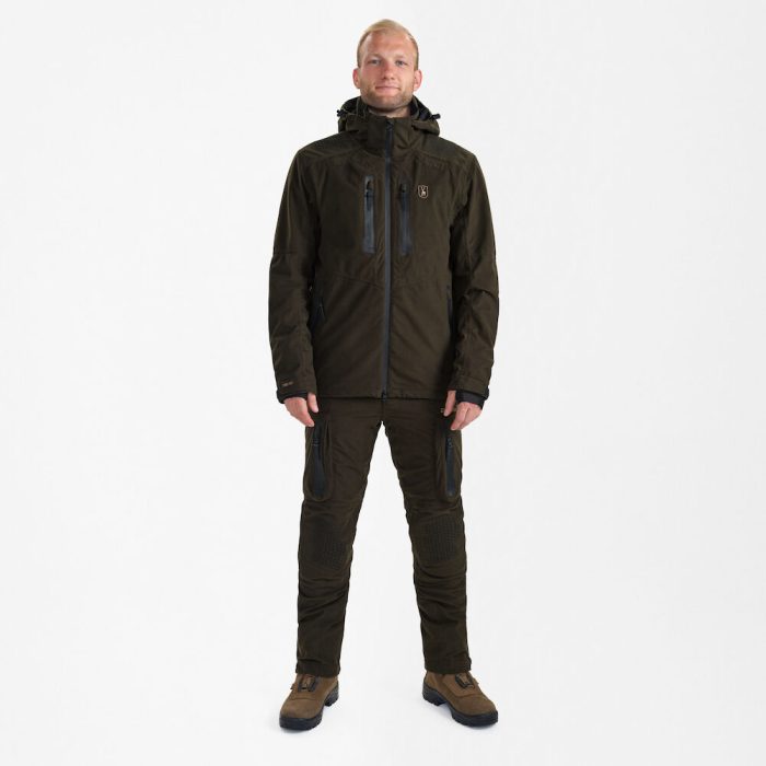 Deerhunter GAME PRO Light Jacket – könnyű vízálló férfi vadászkabát – 5723 – Wood – erdei barna (585) – elölnézet