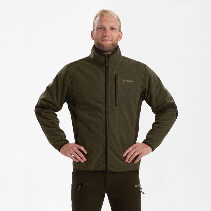 Deerhunter GAMEKEEPER Bonded STORMLINER® polárfelső – 5515 – Graphite Green – grafitzöld (371) – elölnézet