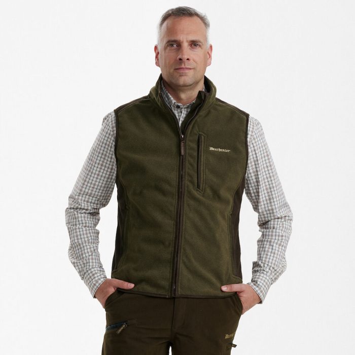 Deerhunter GAMEKEEPER Bonded STORMLINER® polármellény – 4515 – Graphite Green – grafitzöld (371) – elölnézet