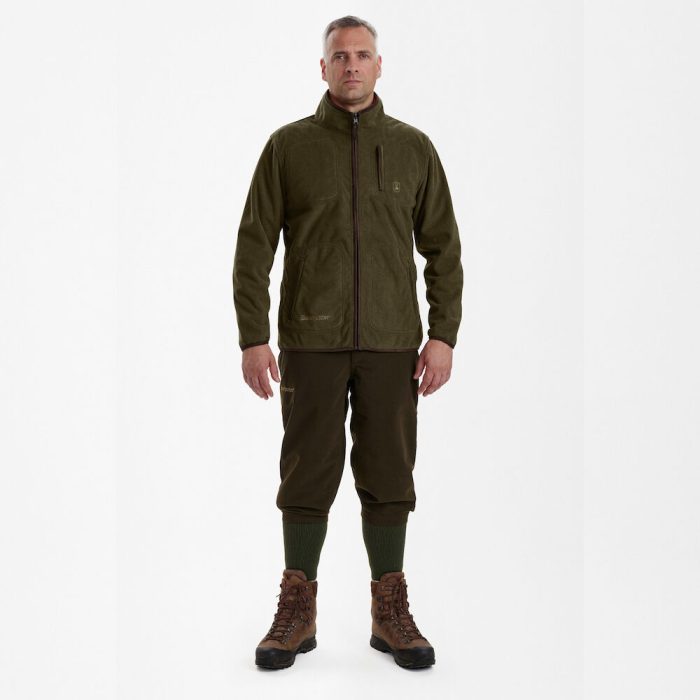 Deerhunter GAMEKEEPER kifordítható STORMLINER® polárfelső – 5526 – Orange – narancssárga (669) – elölnézet