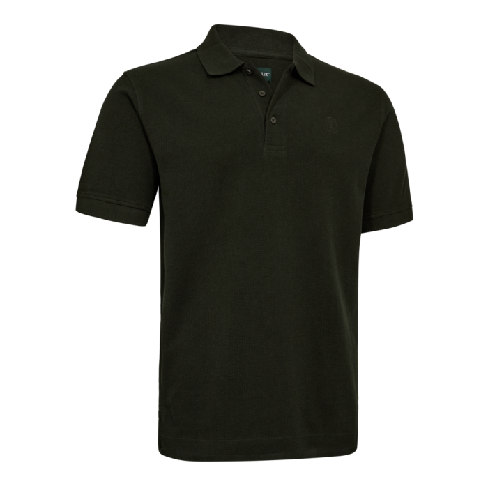 Deerhunter GRIFFIN mini waffle galléros póló – 8687 – Forest Ember – erdei parázs árnyalat (367) – elölnézet